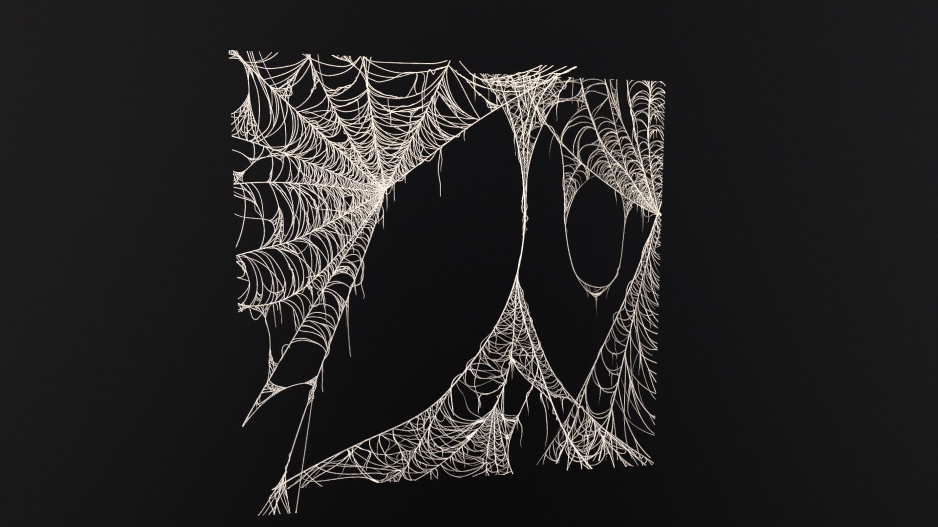 Spider Webs Set Two Low-poly 3D model_18