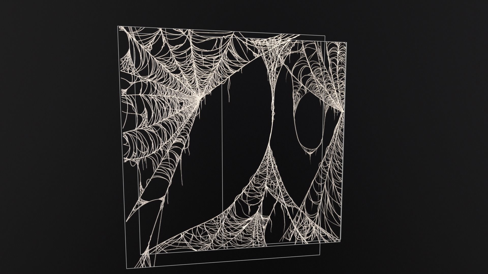 Spider Webs Set Two Low-poly 3D model_19