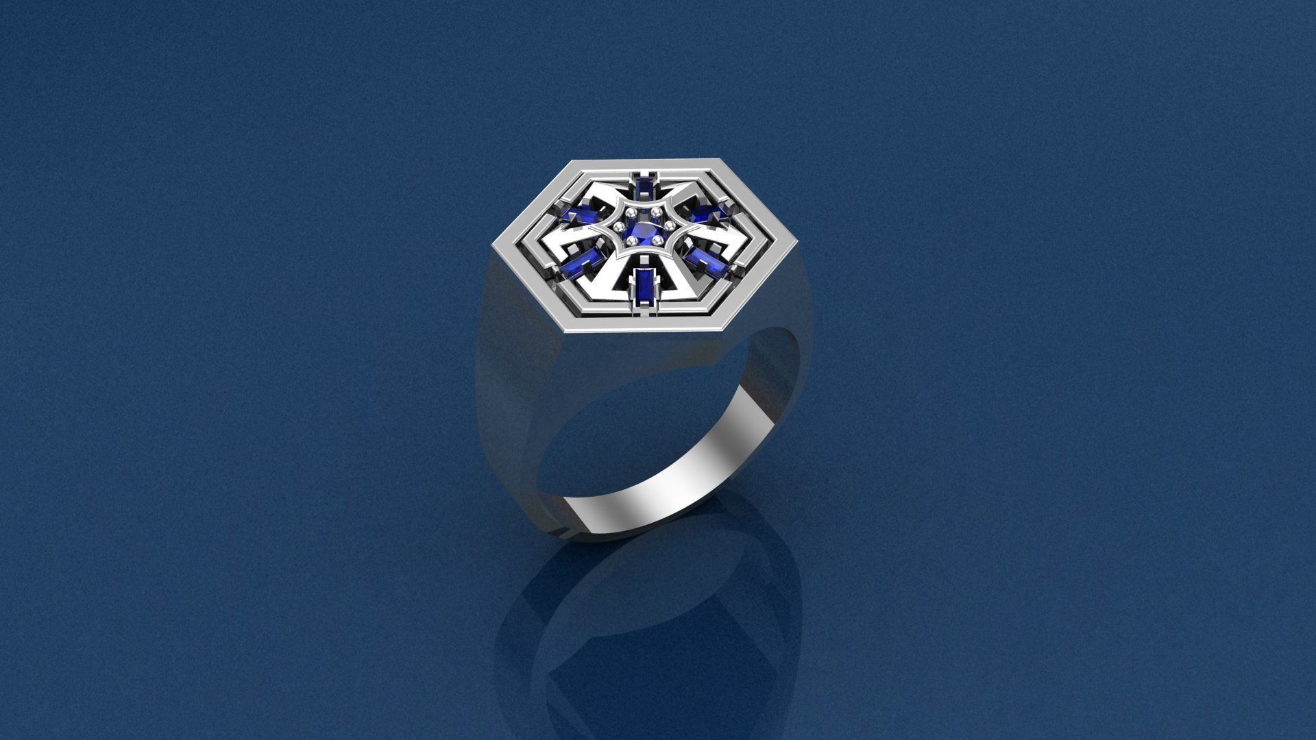 fancy type of ring 3D print model_1