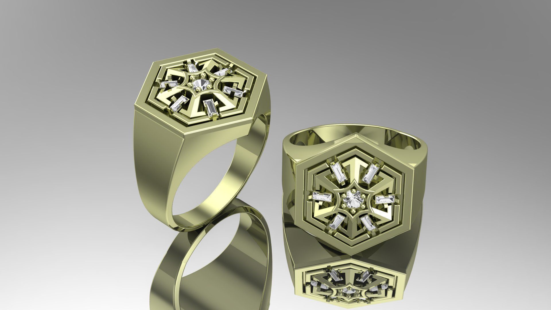 fancy type of ring 3D print model_6