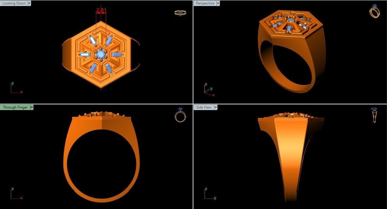 fancy type of ring 3D print model_7