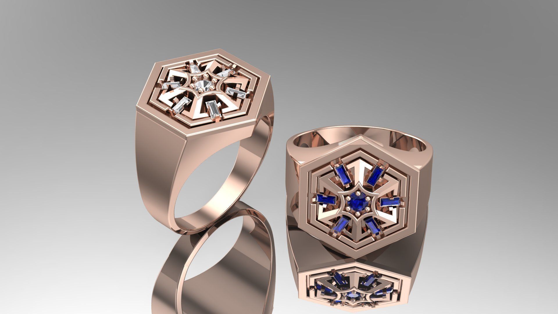 fancy type of ring 3D print model_5