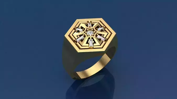 fancy type of ring 3D print model