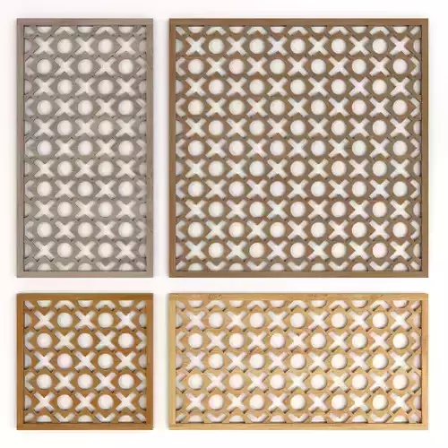  Wood Arabic Islamic pattern decorative grill screen