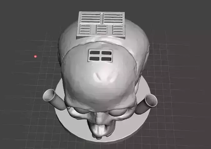 skull deco usb pen holder