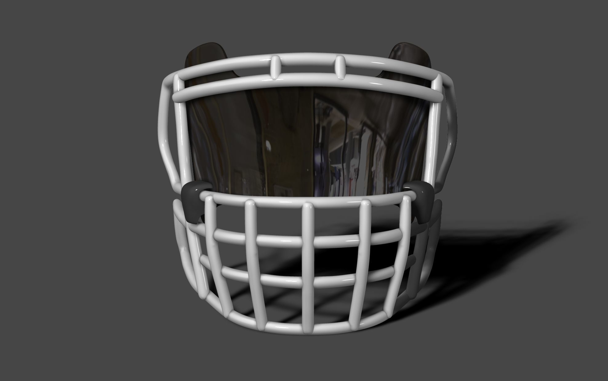 Oakley Visor and Facemask II for NFL Riddell  Speed helmet 3D print model_8