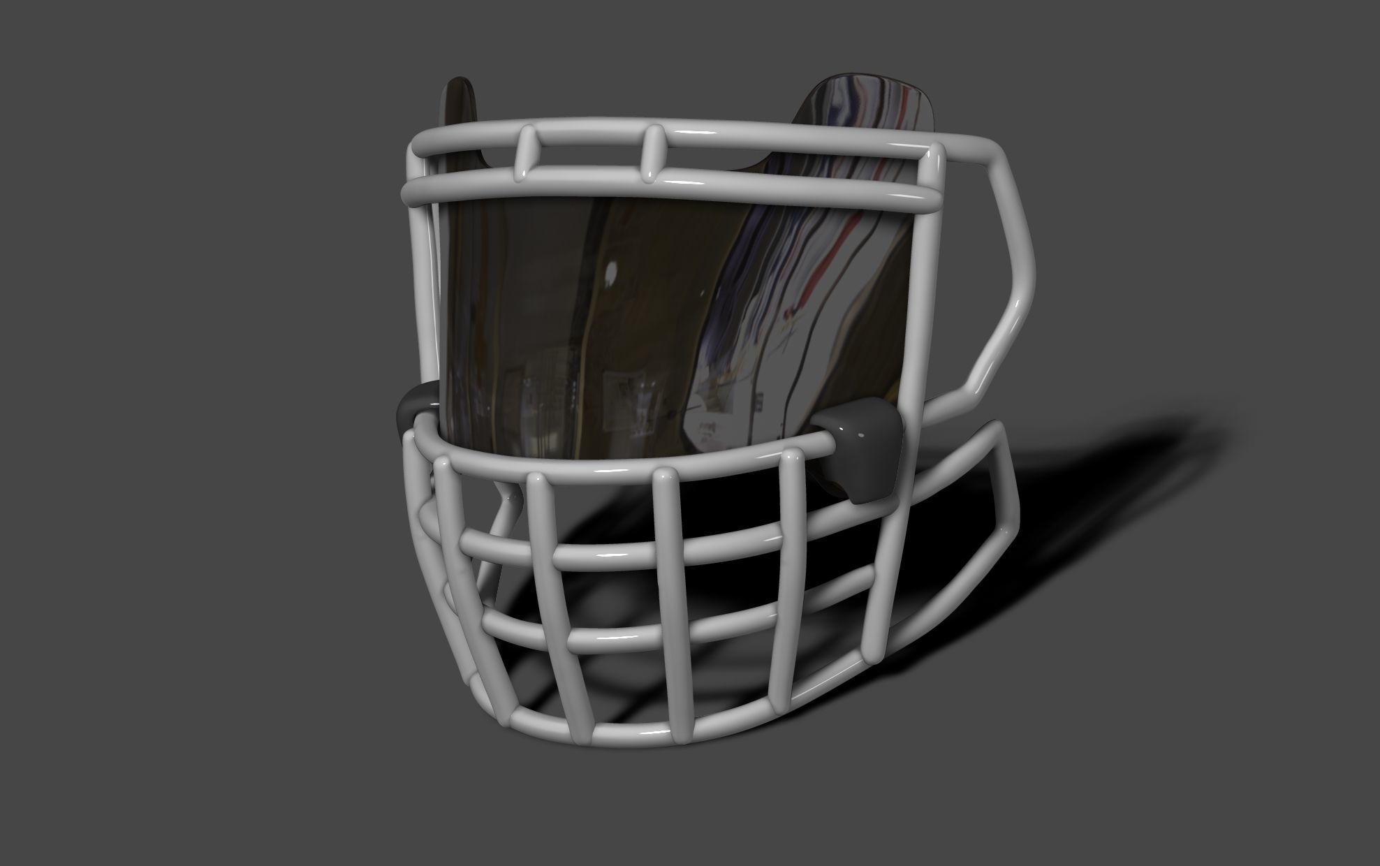 Oakley Visor and Facemask II for NFL Riddell  Speed helmet 3D print model_2