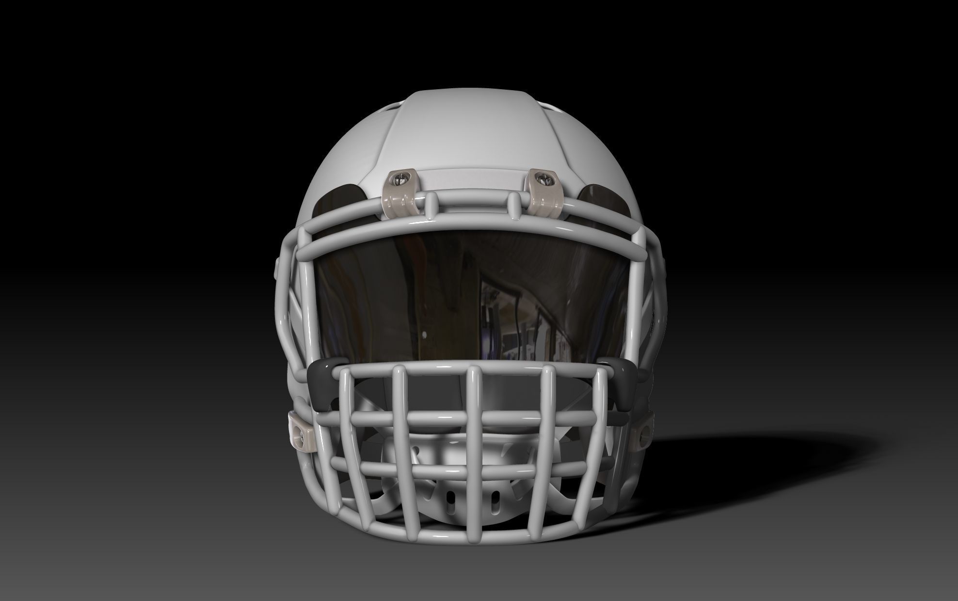 Oakley Visor and Facemask II for NFL Riddell  Speed helmet 3D print model_5