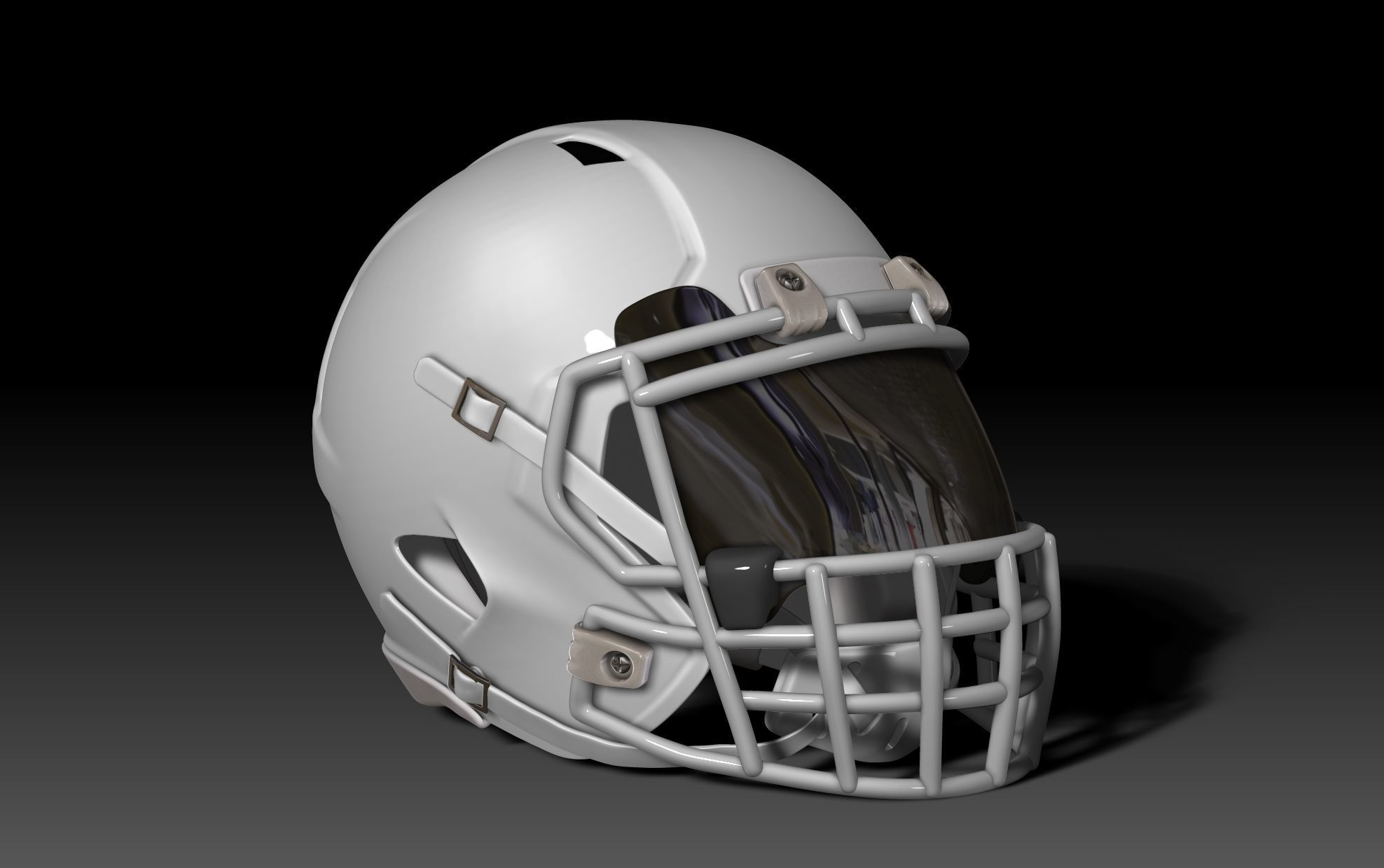 Oakley Visor and Facemask II for NFL Riddell  Speed helmet 3D print model_6