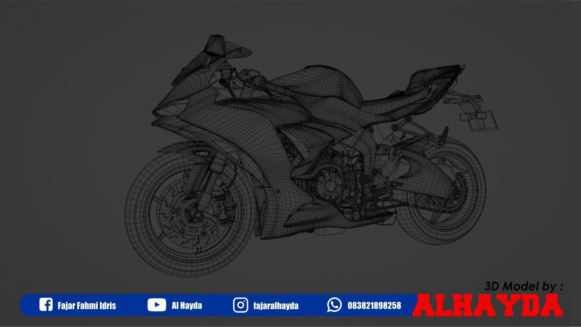 3D model Kawasaki Ninja ZX-6R 2024 VR / AR / low-poly | CGTrader