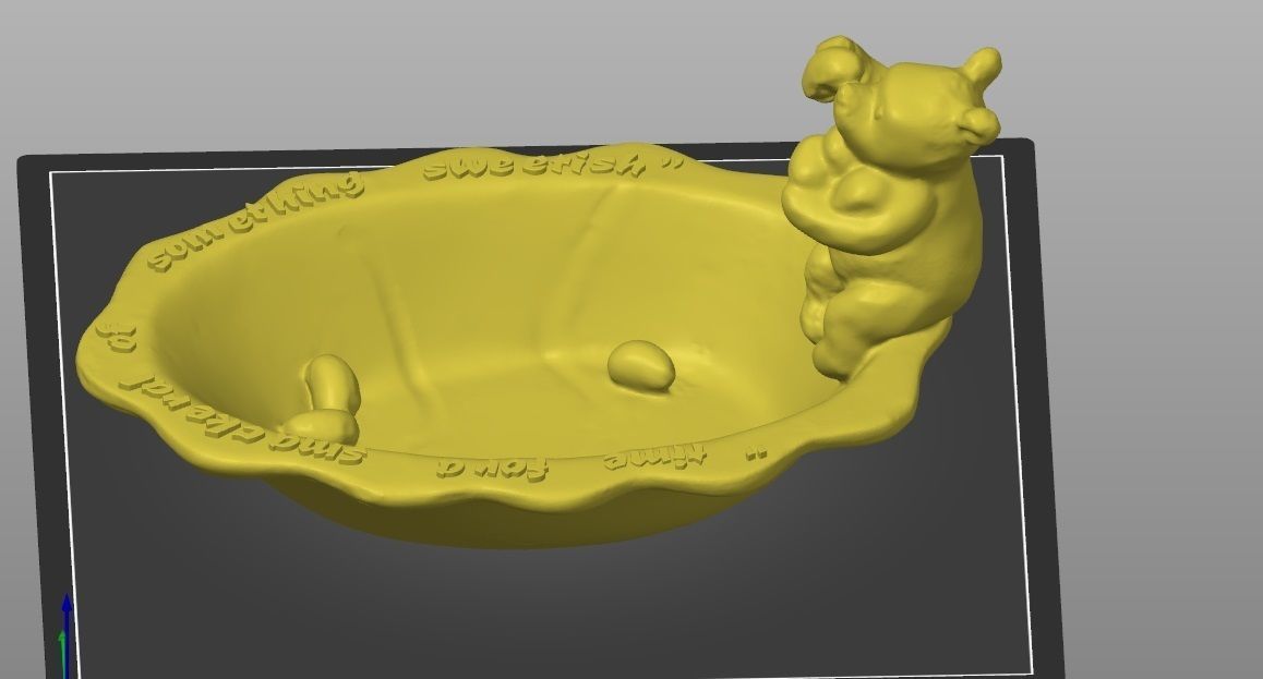 winnie the pooh jelly bean dish 3D print model_3