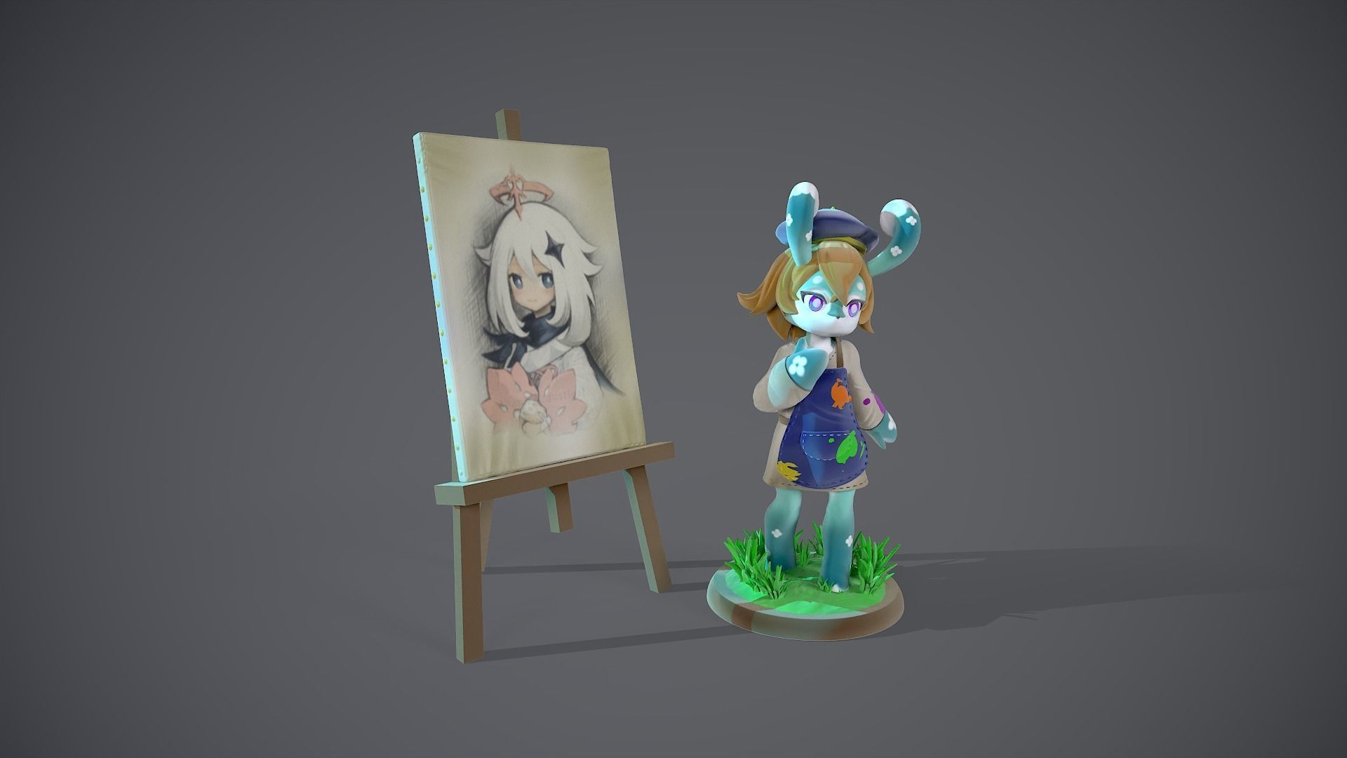 Mamere Meslusine Genshin impact 3D print model_2