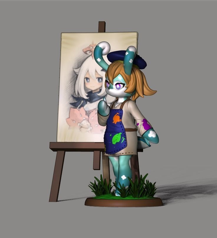 Mamere Meslusine Genshin impact 3D print model_18