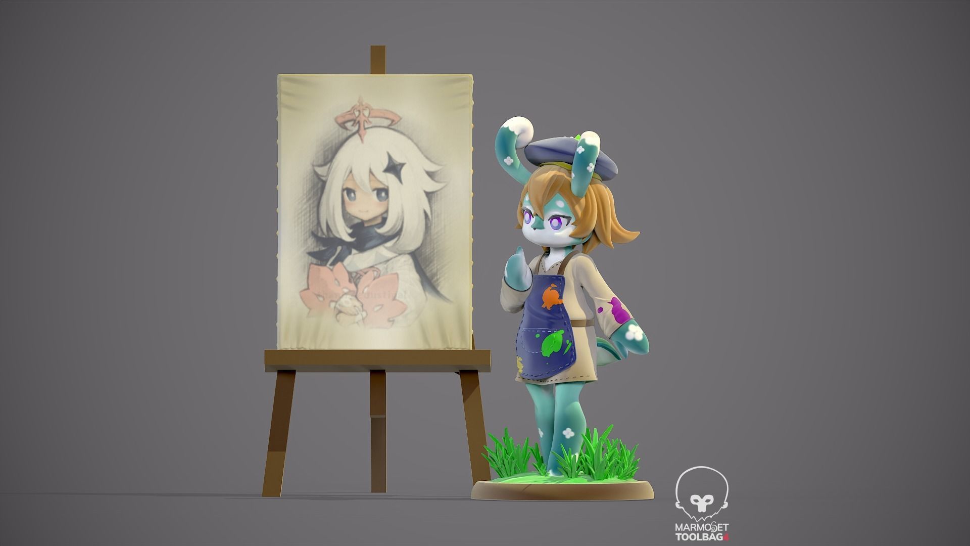 Mamere Meslusine Genshin impact 3D print model_4