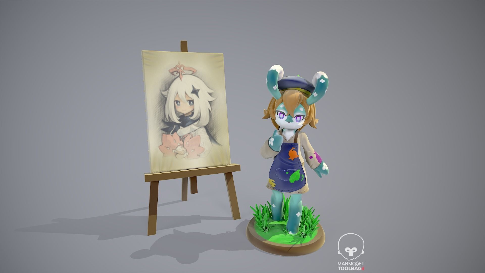 Mamere Meslusine Genshin impact 3D print model_9