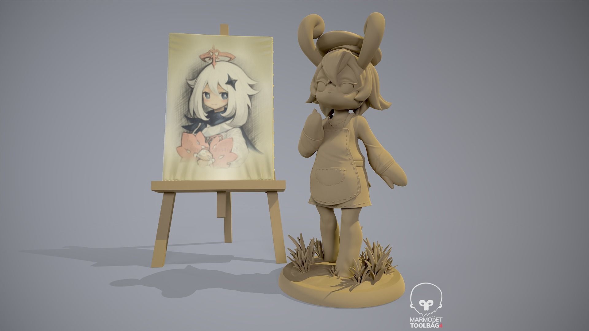 Mamere Meslusine Genshin impact 3D print model_12