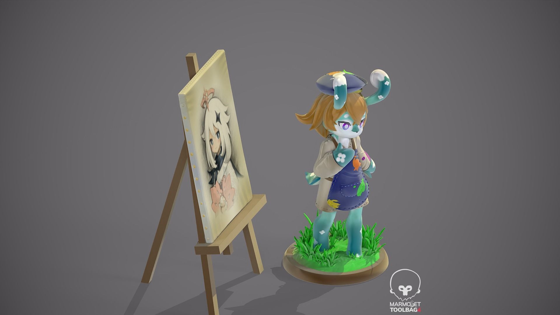 Mamere Meslusine Genshin impact 3D print model_8