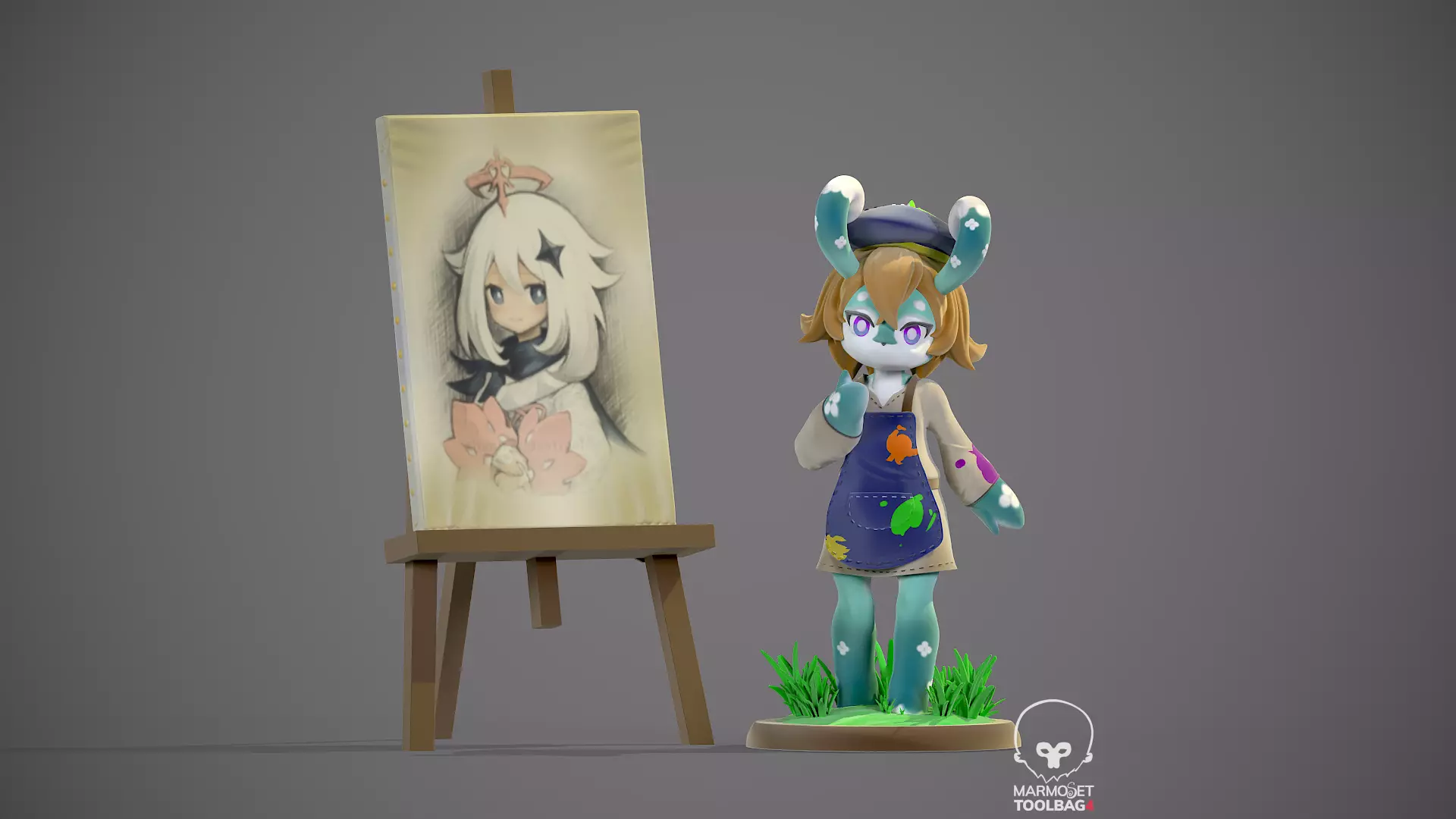 Mamere Meslusine Genshin impact 3D print model_0