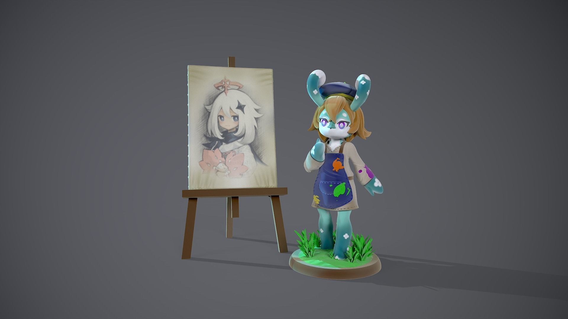 Mamere Meslusine Genshin impact 3D print model_1