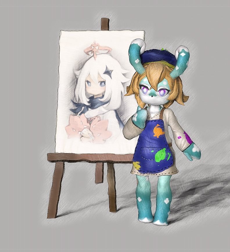 Mamere Meslusine Genshin impact 3D print model_23