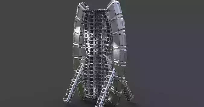 Cyberpunk Elite resort Tower 1 Low-poly 3D model