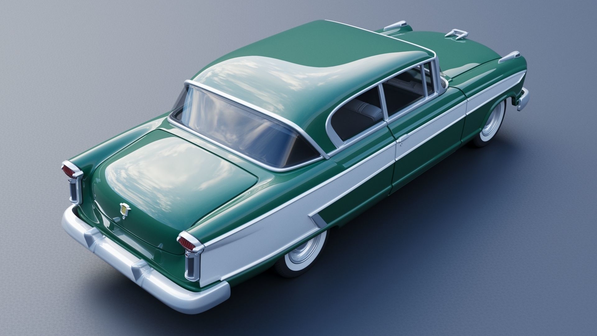 Nash Ambassador 1957 3D print model_6