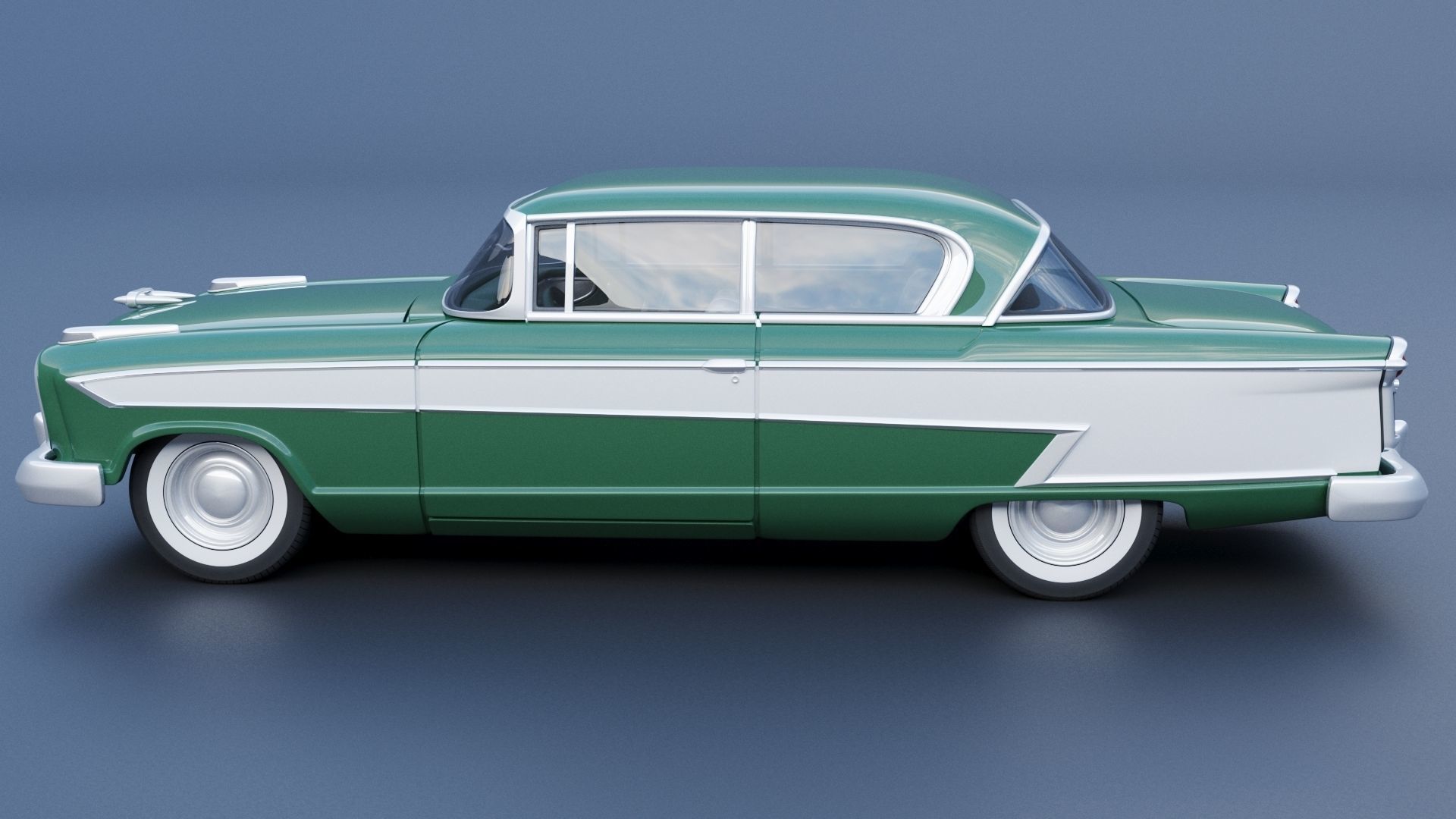 Nash Ambassador 1957 3D print model_3