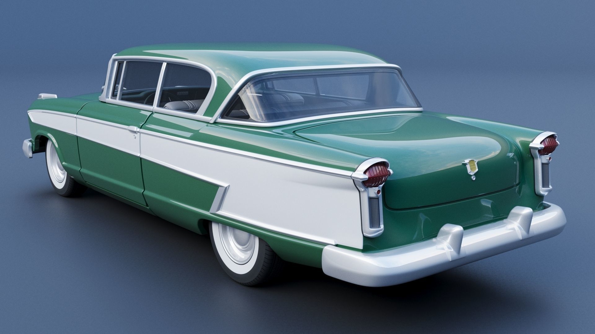 Nash Ambassador 1957 3D print model_4