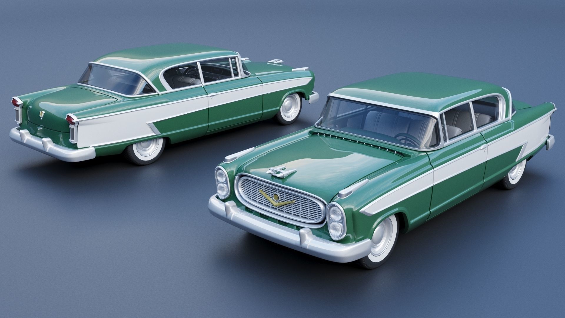 Nash Ambassador 1957 3D print model_1