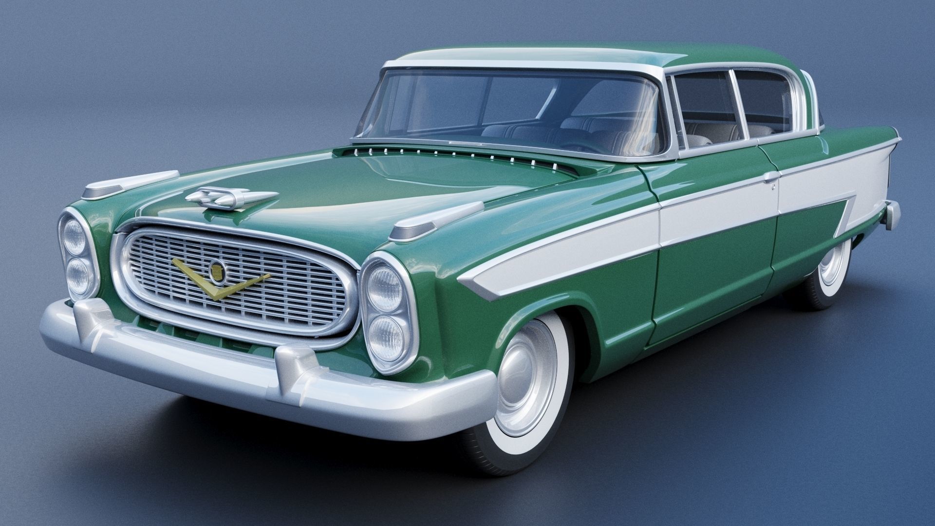Nash Ambassador 1957 3D print model_2