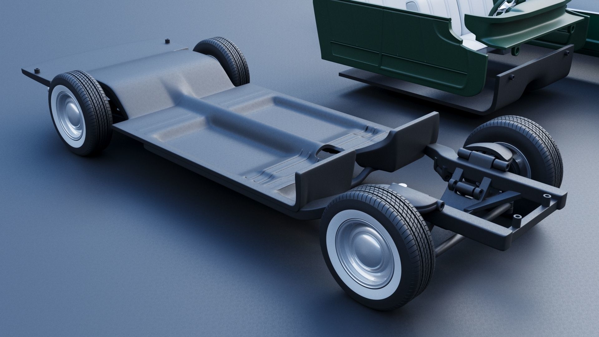 Nash Ambassador 1957 3D print model_22