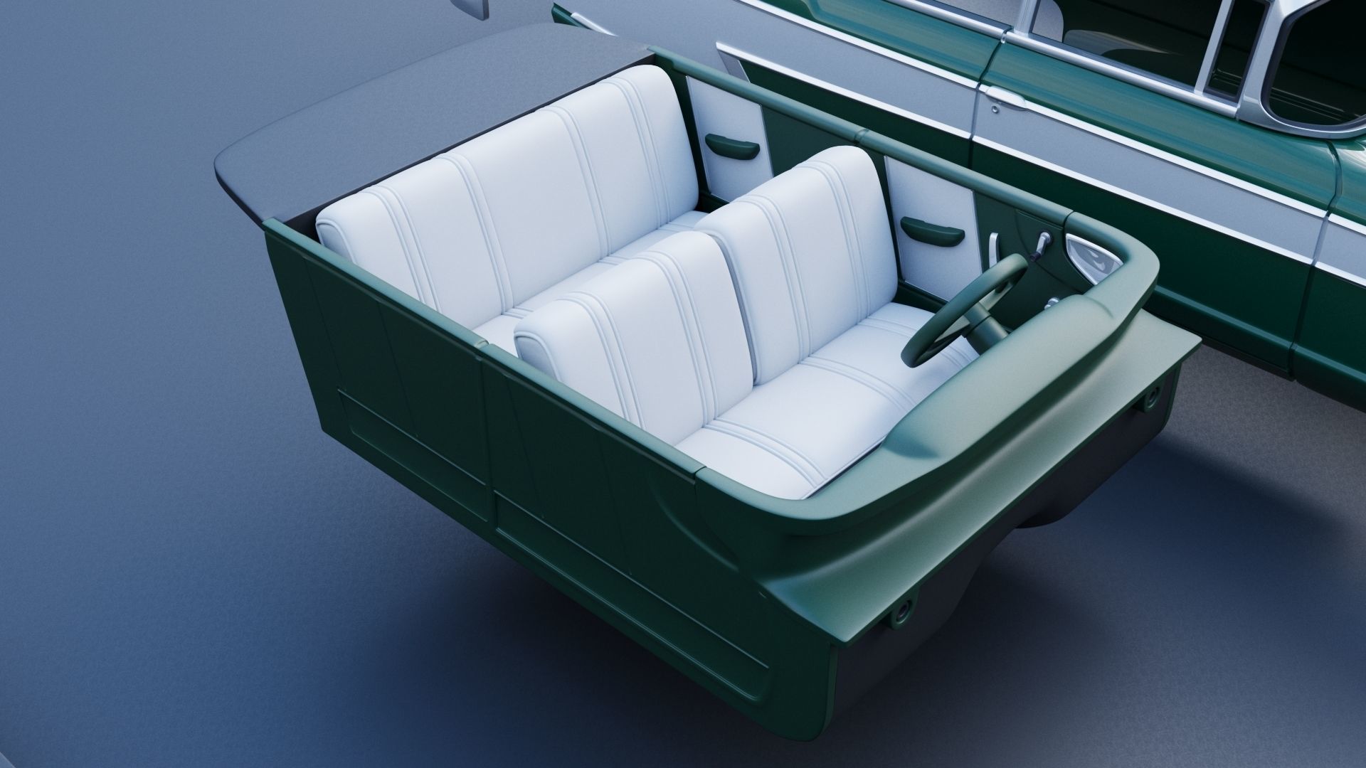 Nash Ambassador 1957 3D print model_19