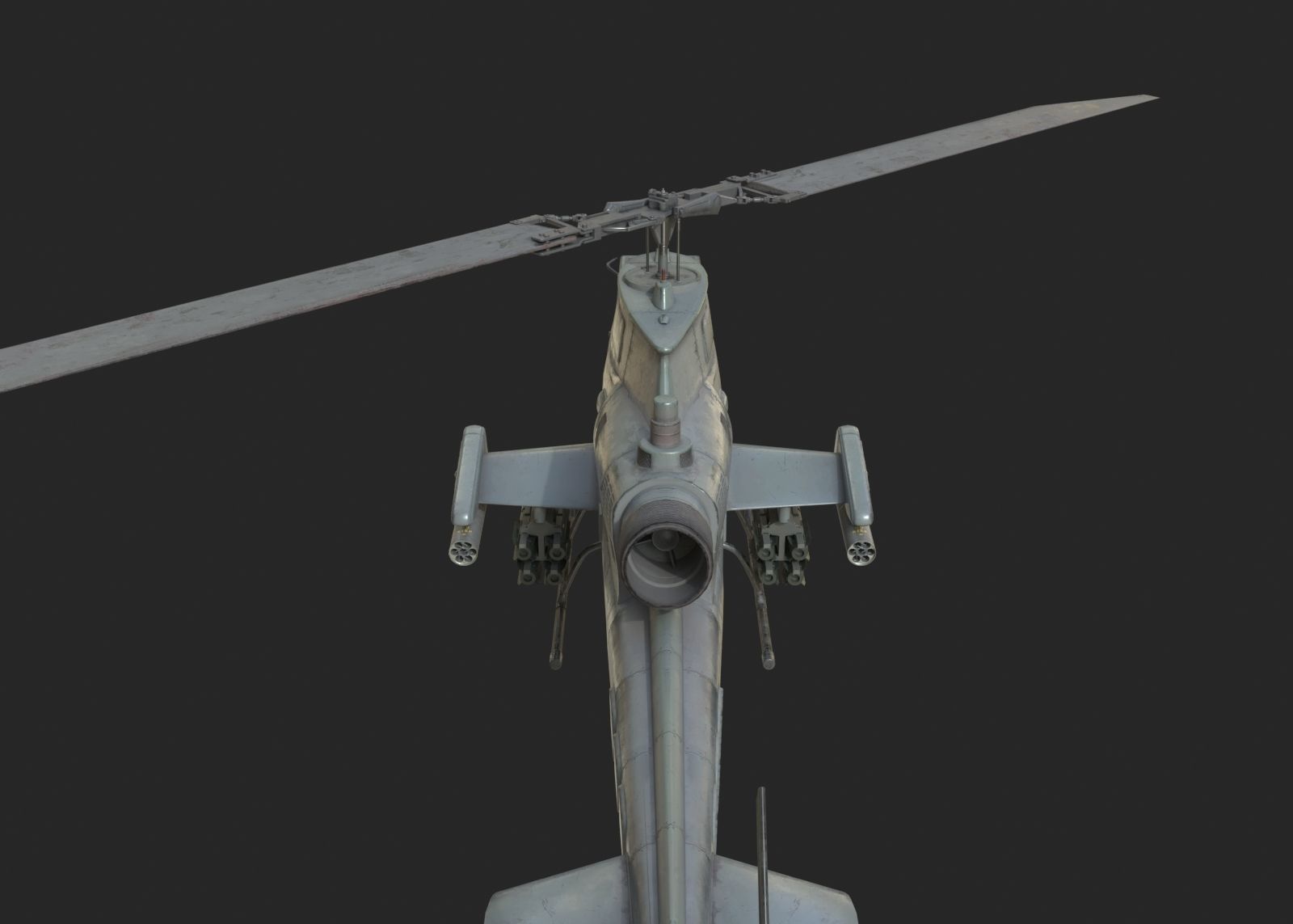 2 coatings of bell AH1 AH-1 COBRA Attack helicopter Low-poly 3D model_12