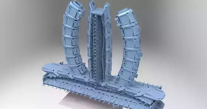 Cyberpunk Elite base echo tower  3D model