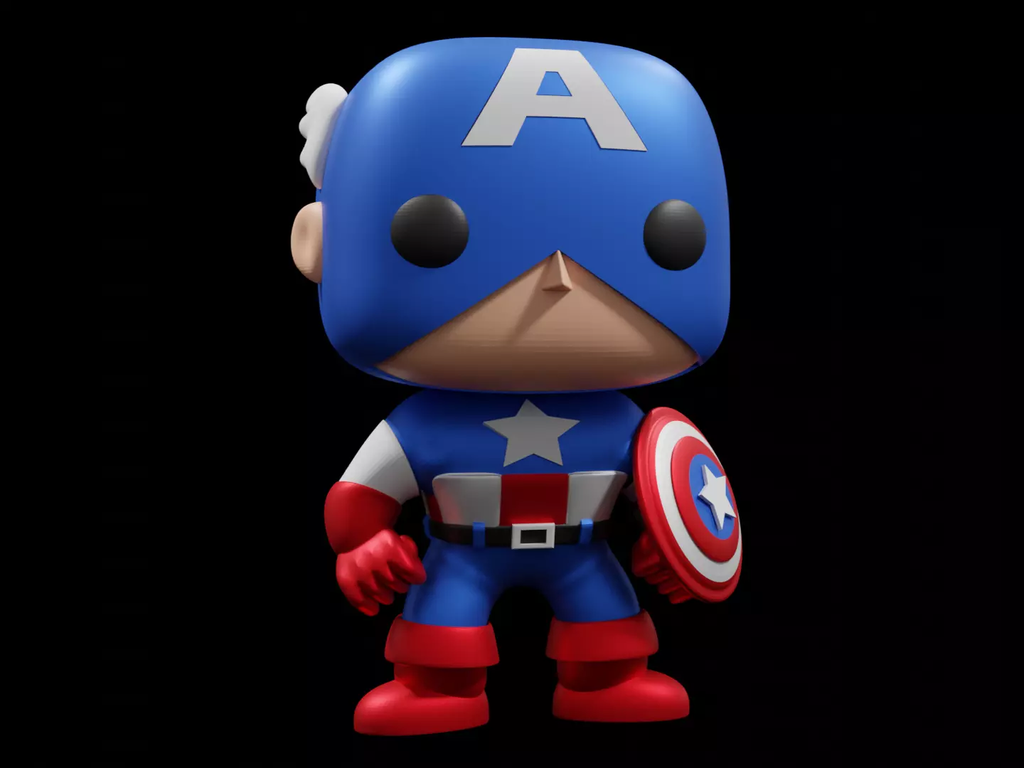 Captain America Funko Pop 3D print model