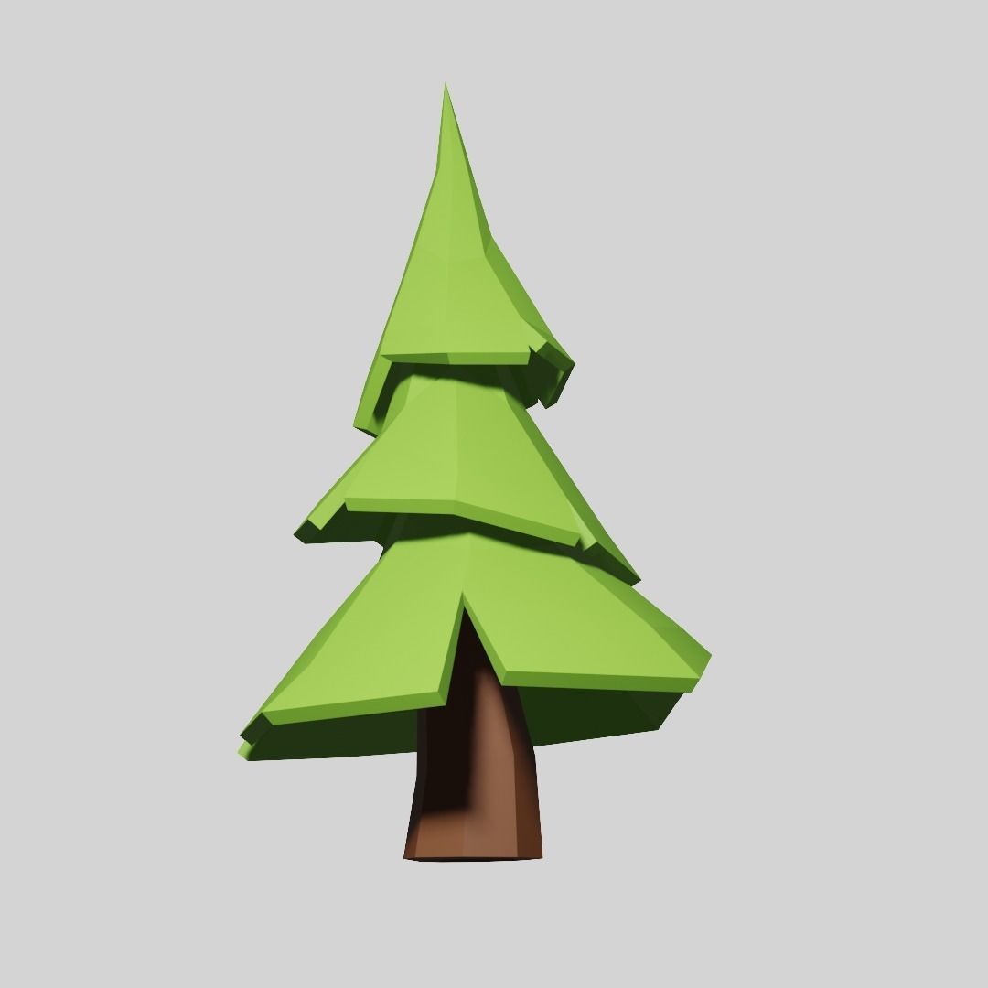 Low poly Tree Free low-poly 3D model_3