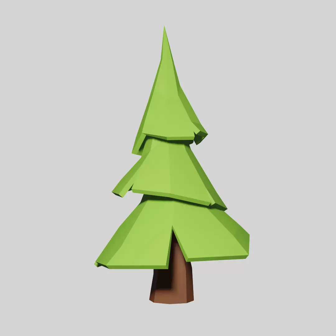 Low poly Tree Free low-poly 3D model_0