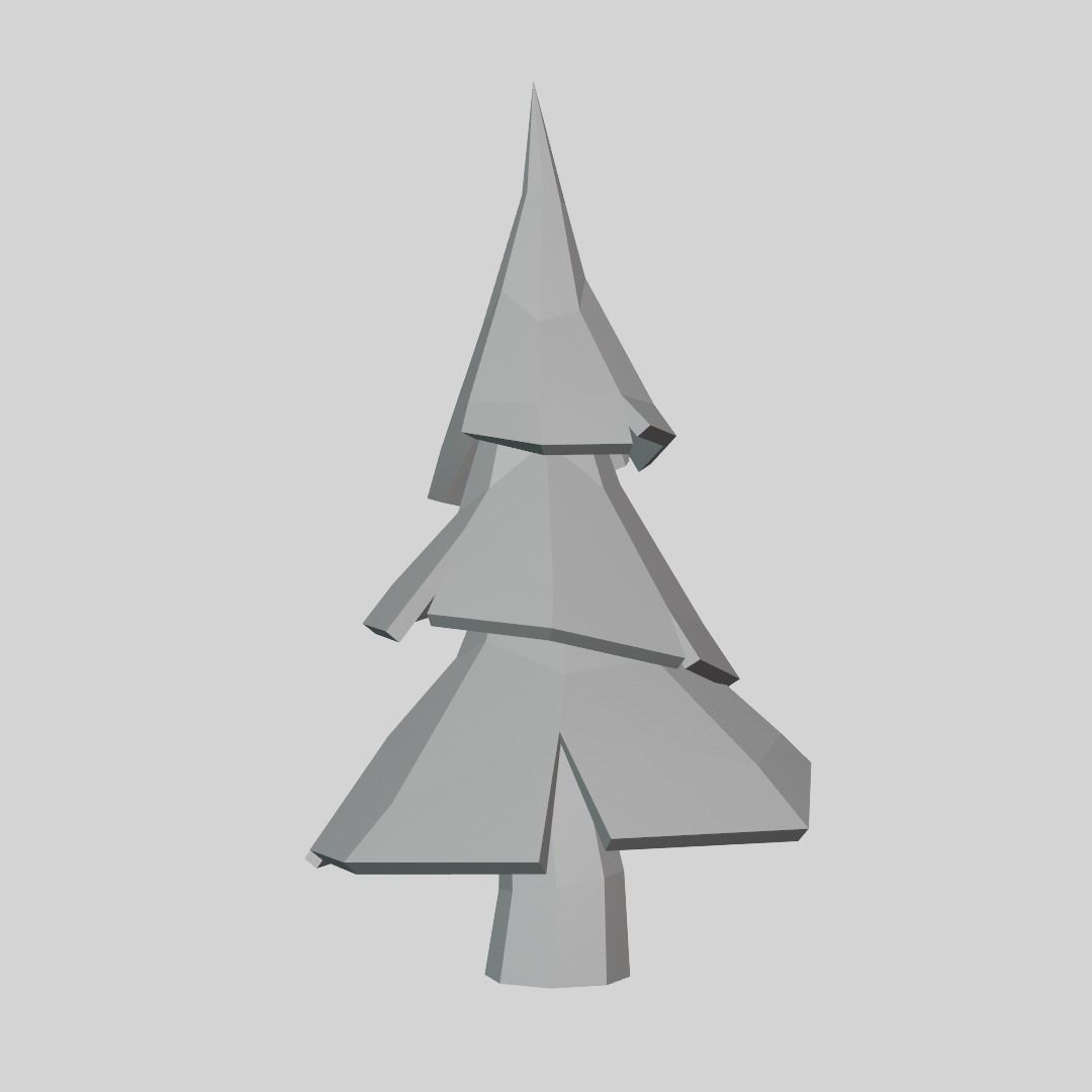 Low poly Tree Free low-poly 3D model_1