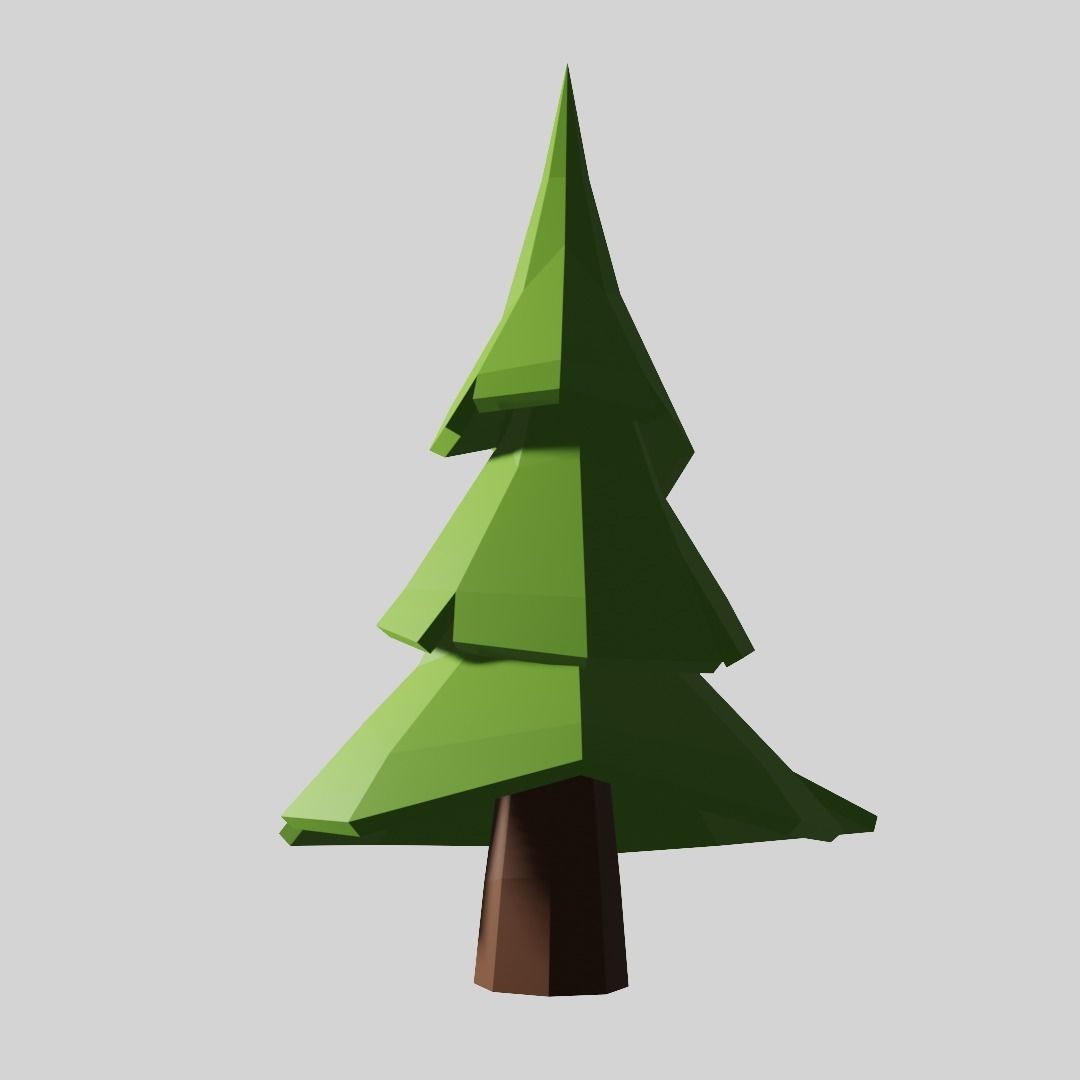 Low poly Tree Free low-poly 3D model_4