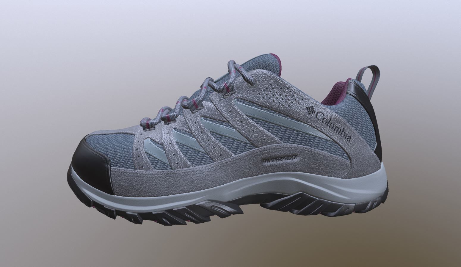 Crestwood Waterproof Shoe Low-poly 3D model_8