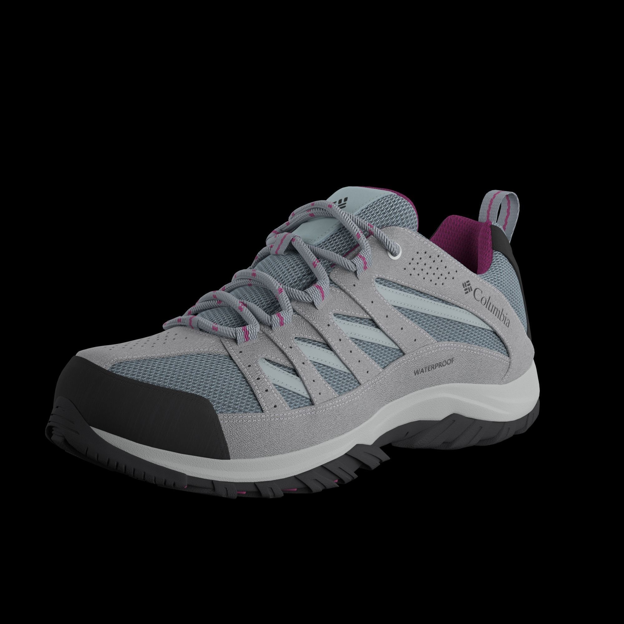 Crestwood Waterproof Shoe Low-poly 3D model_2