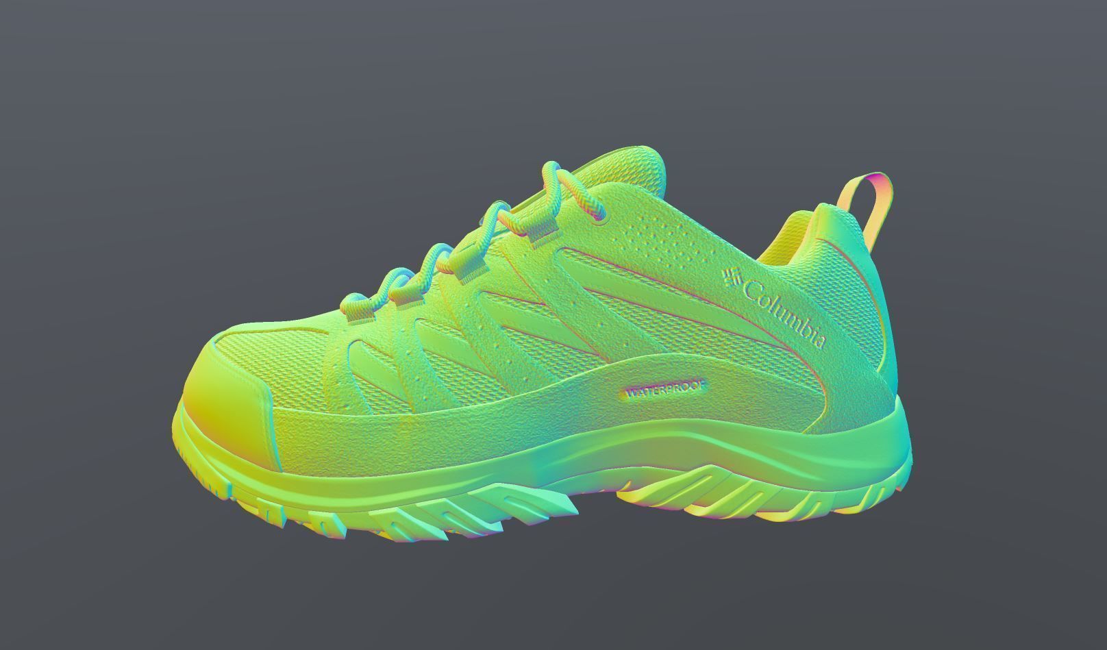 Crestwood Waterproof Shoe Low-poly 3D model_9