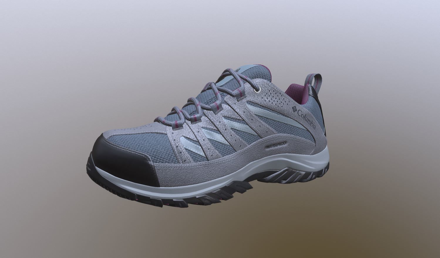 Crestwood Waterproof Shoe Low-poly 3D model_3