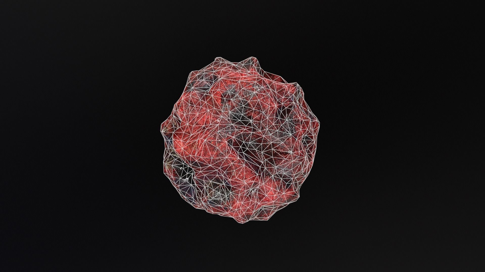 Halloween Barrel With Guts Low-poly 3D model_17