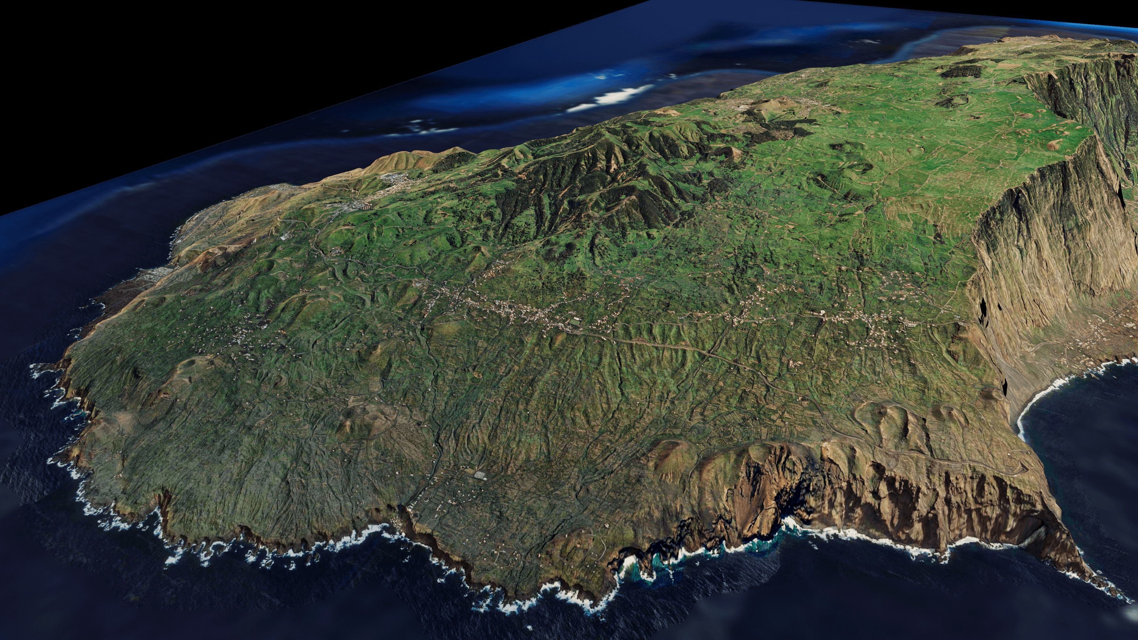 El Hierro Island full 3d model terrain 3D model_4