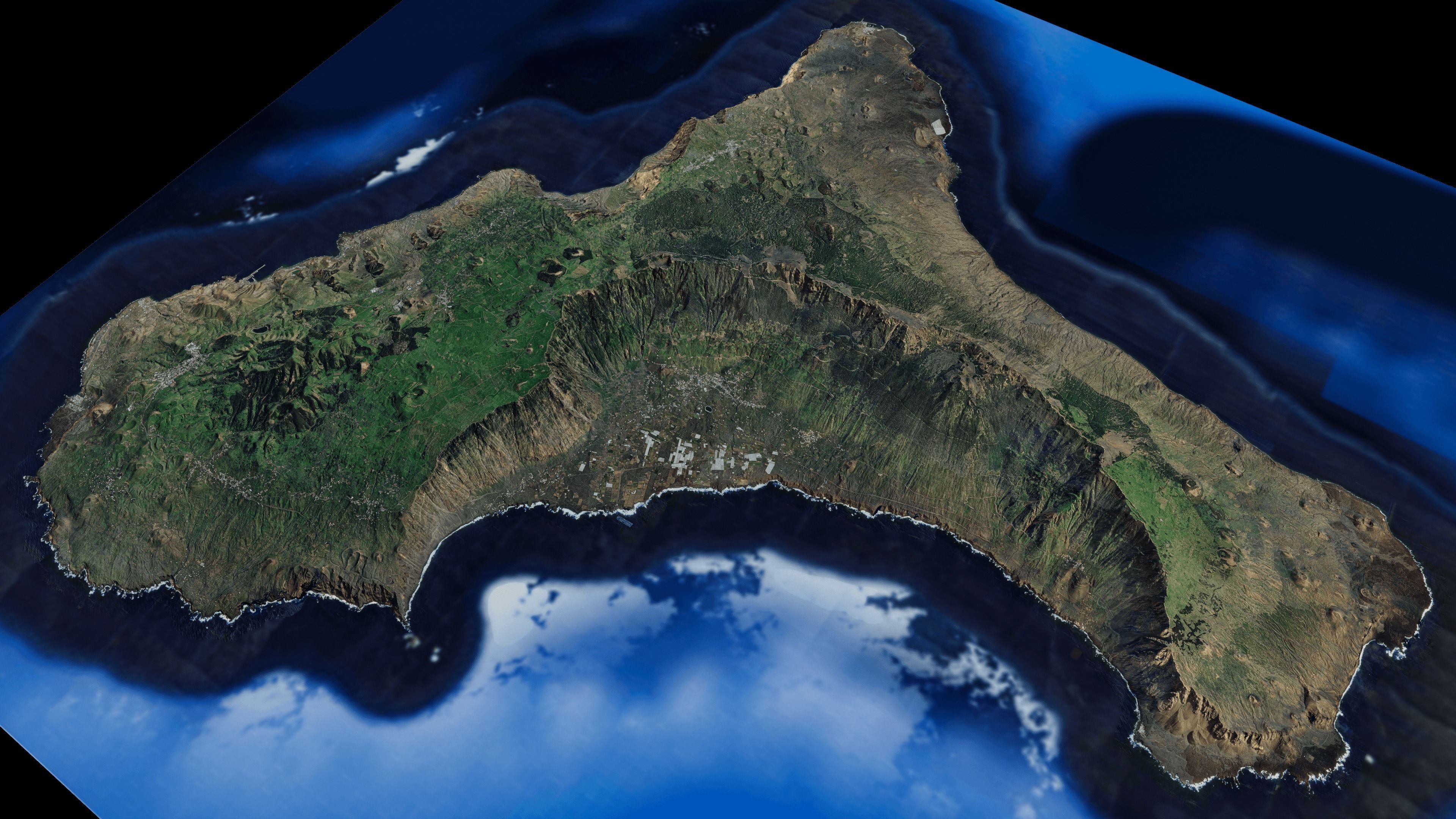 El Hierro Island full 3d model terrain 3D model_1