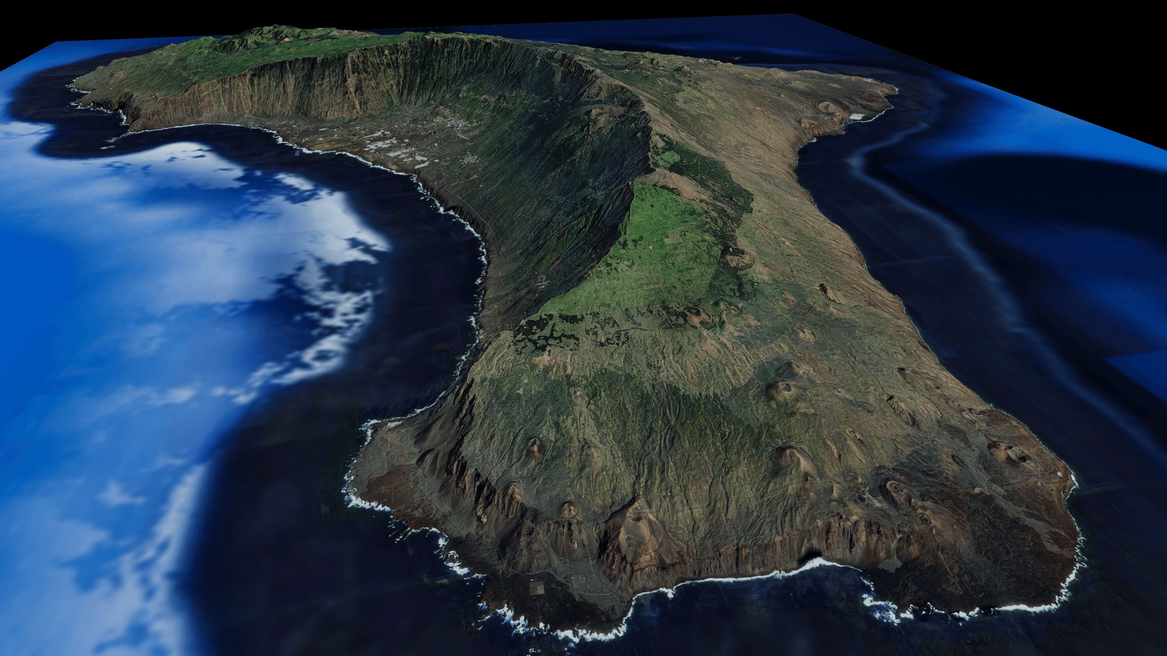 El Hierro Island full 3d model terrain 3D model_6