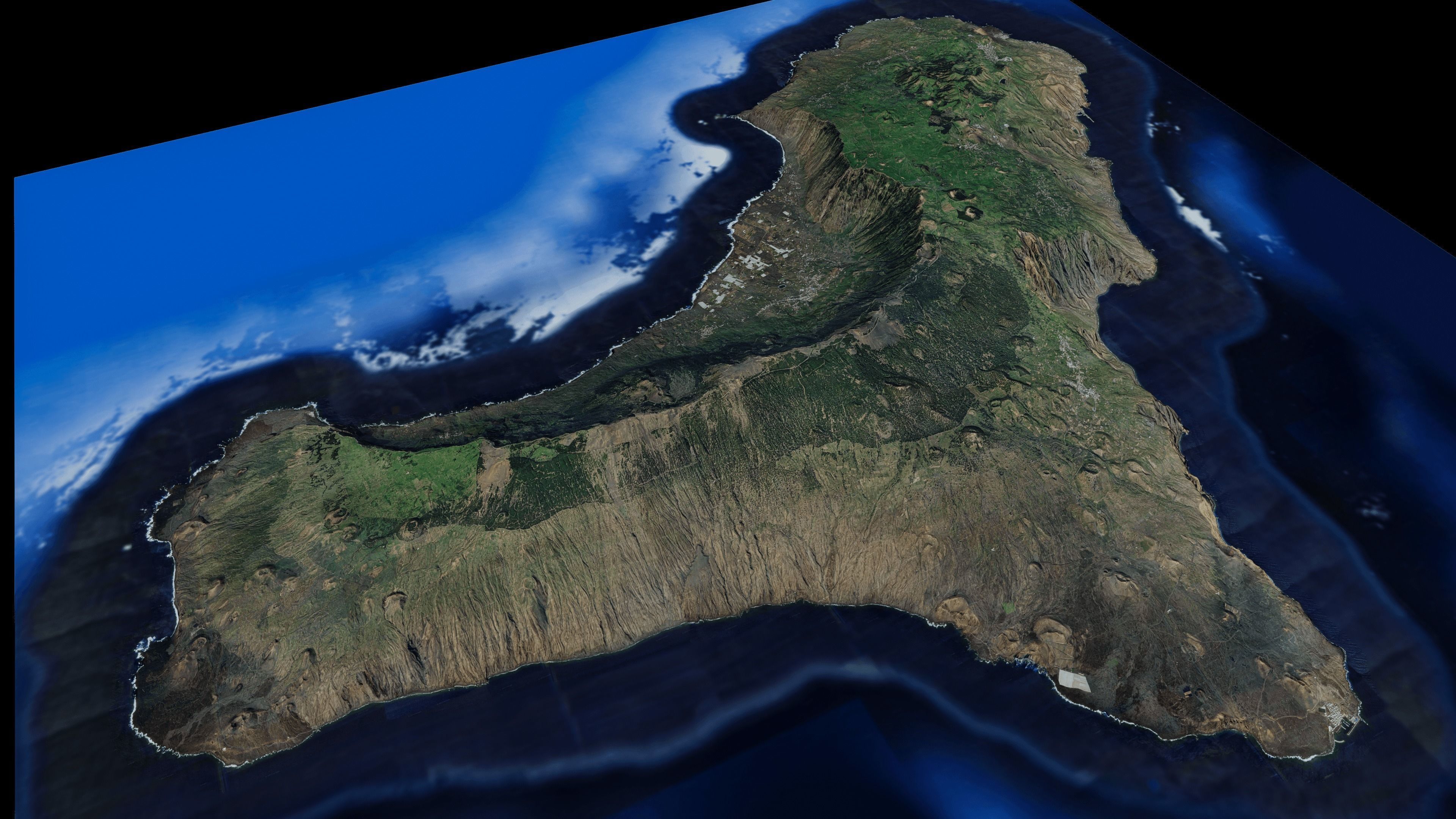 El Hierro Island full 3d model terrain 3D model_12