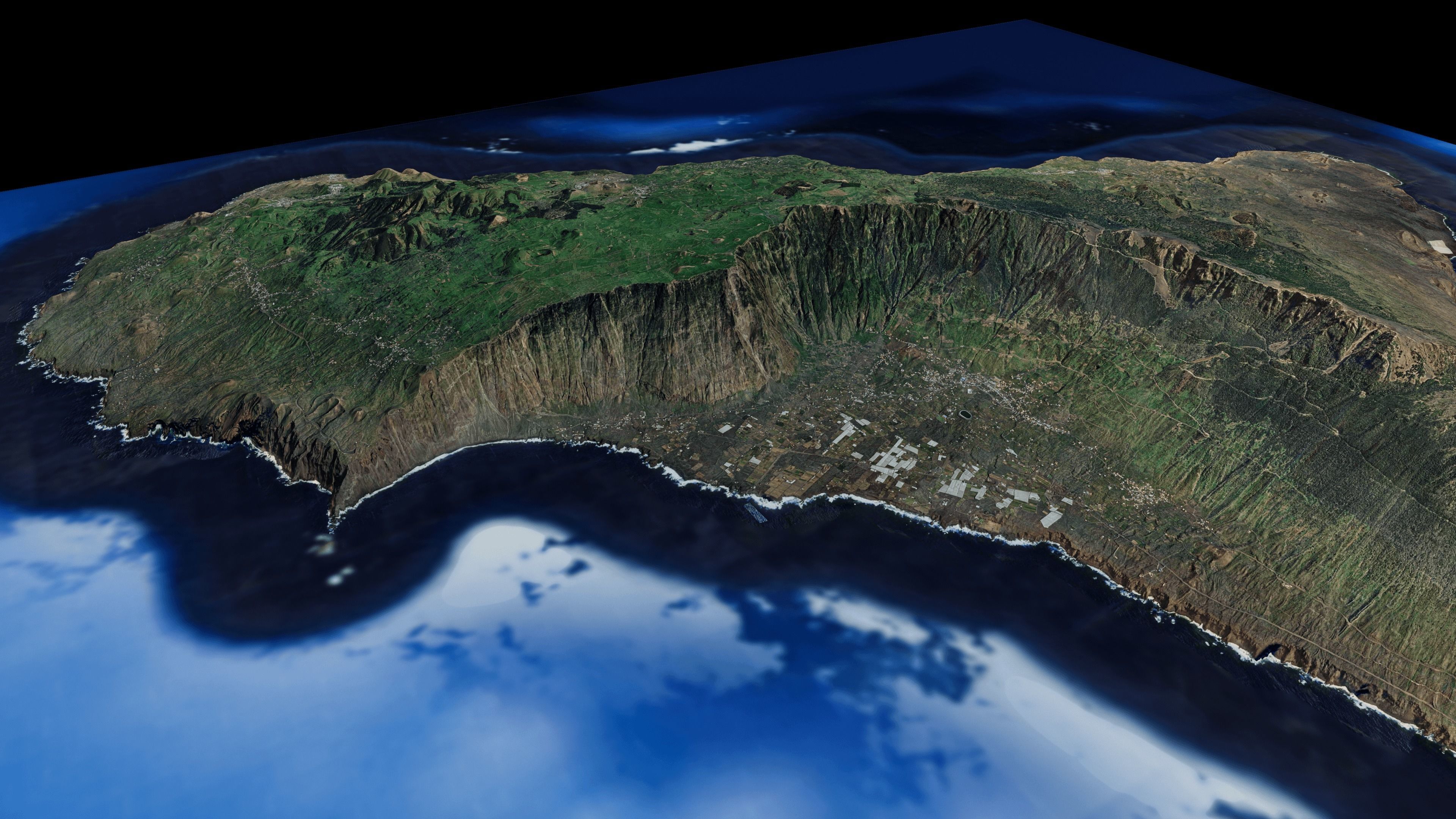 El Hierro Island full 3d model terrain 3D model_3