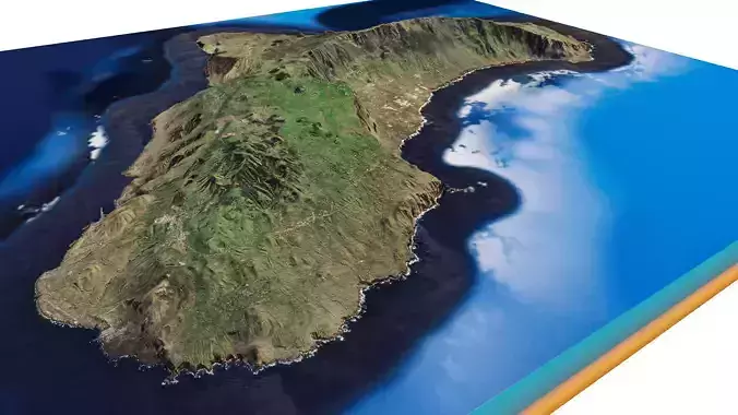 El Hierro Island full 3d model terrain 3D model